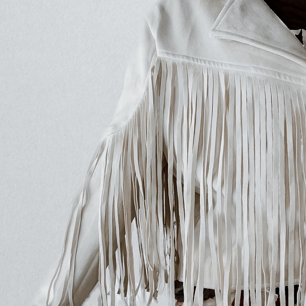 Suede Fringe jacket! Brand new!